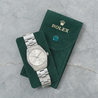 Rolex Oyster Perpetual 34 Argento Oyster 1002 Silver Lining 